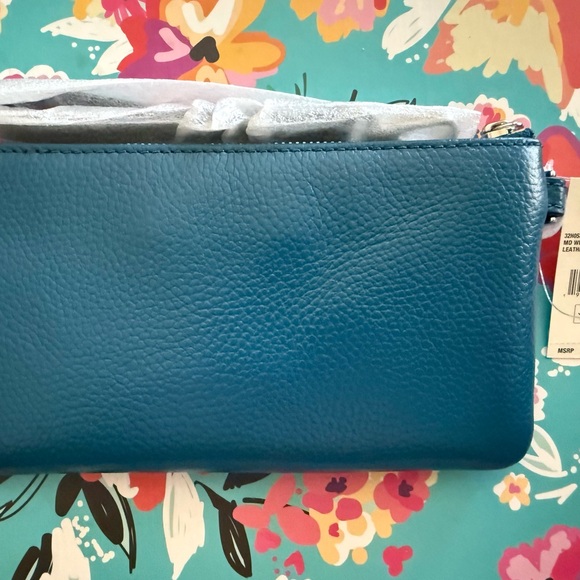 BNWT 🌟 👜 Michael Kors Jet Set Medium Wristlet – Dark Mountain - Picture 2 of 8